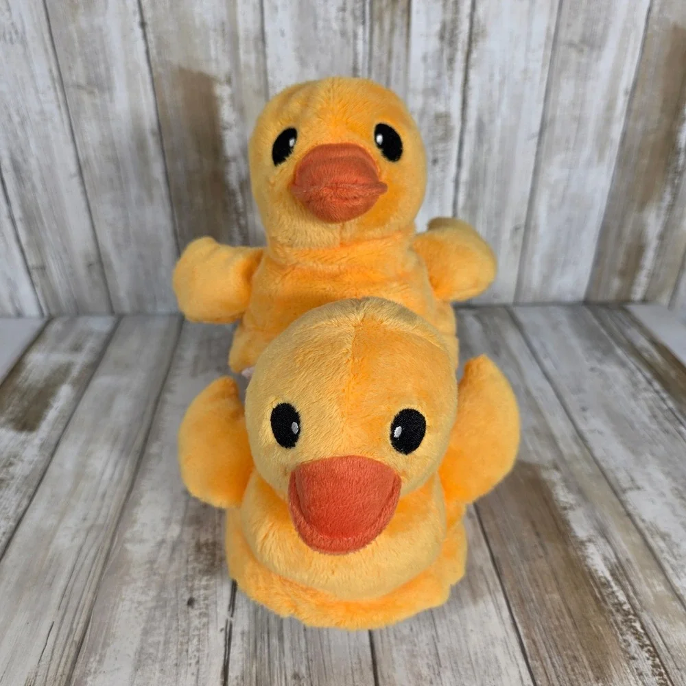 Live Aqua Resorts Kids Plush Duck Slippers Yellow Animal Novelty Shoes